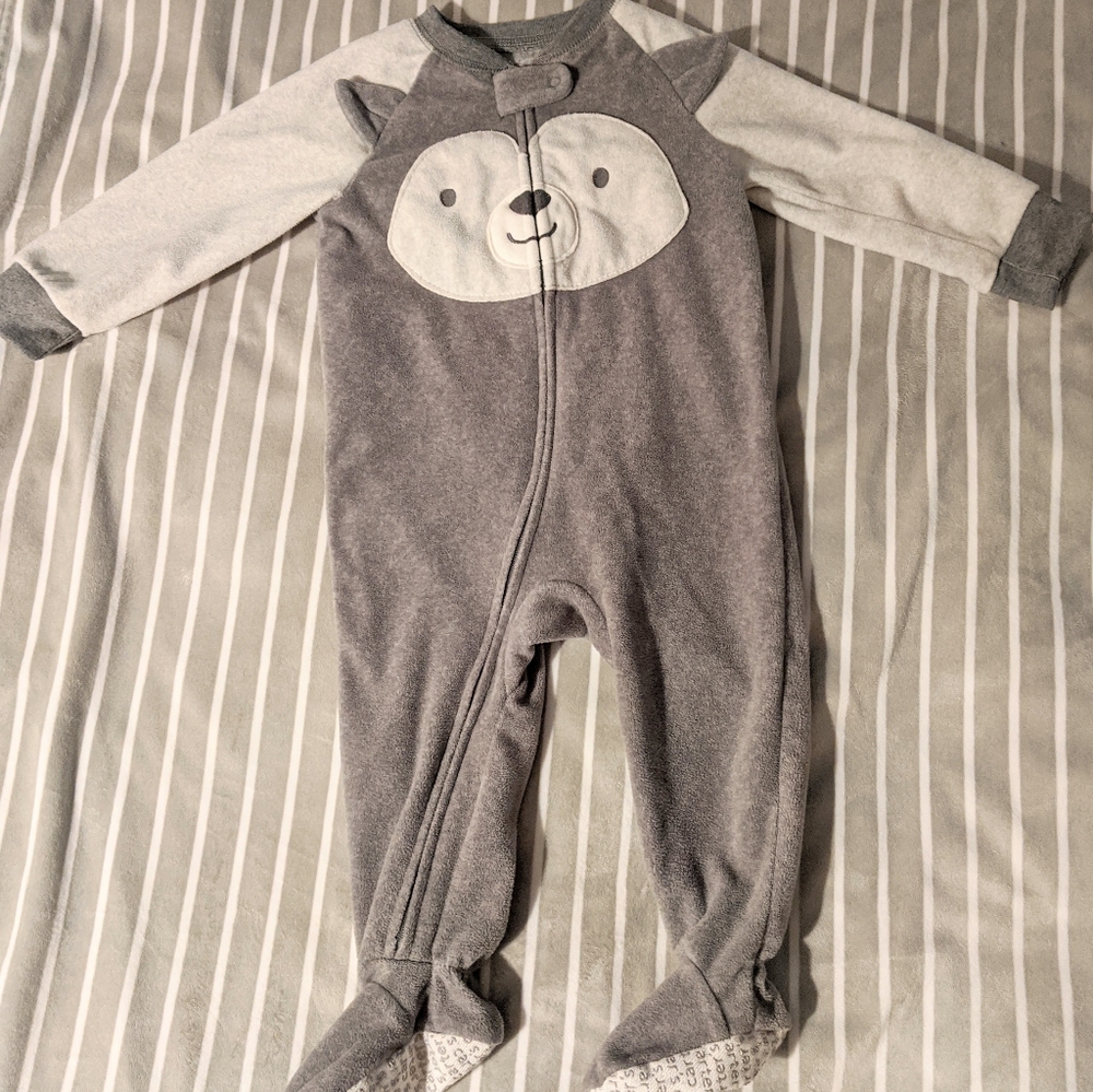 Carter's Fleece onsie 12 months